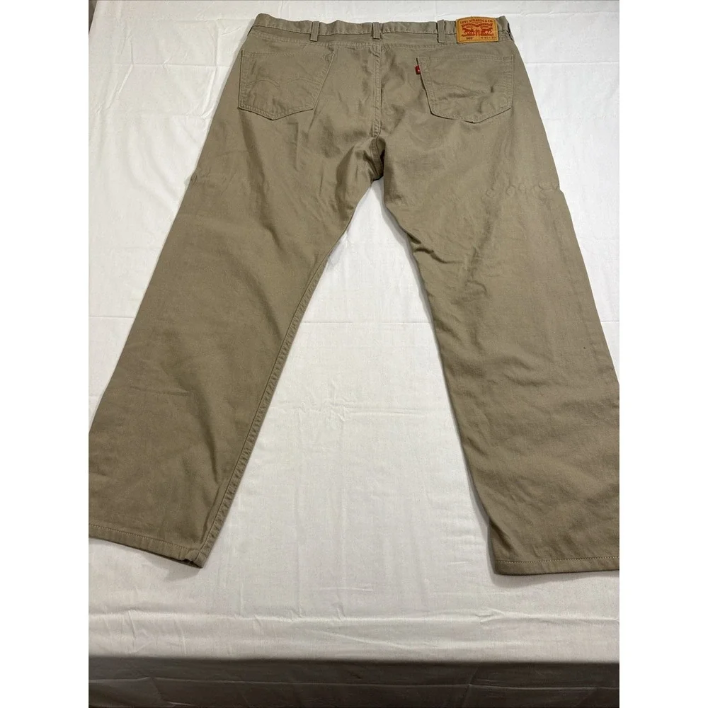 JEANS Levis 505  MENS 40X30 TAN Cotton Blend Stretch Regular Fit Denim Workwear